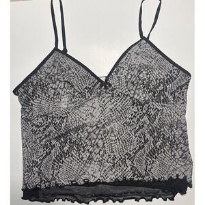 No Boundaries Mesh Babydoll Cami Top Size XL 16-18